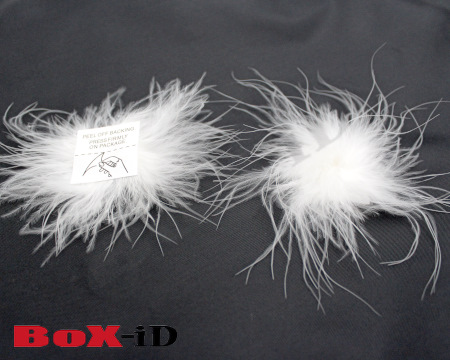 Feathersticker +/- 10cm  white